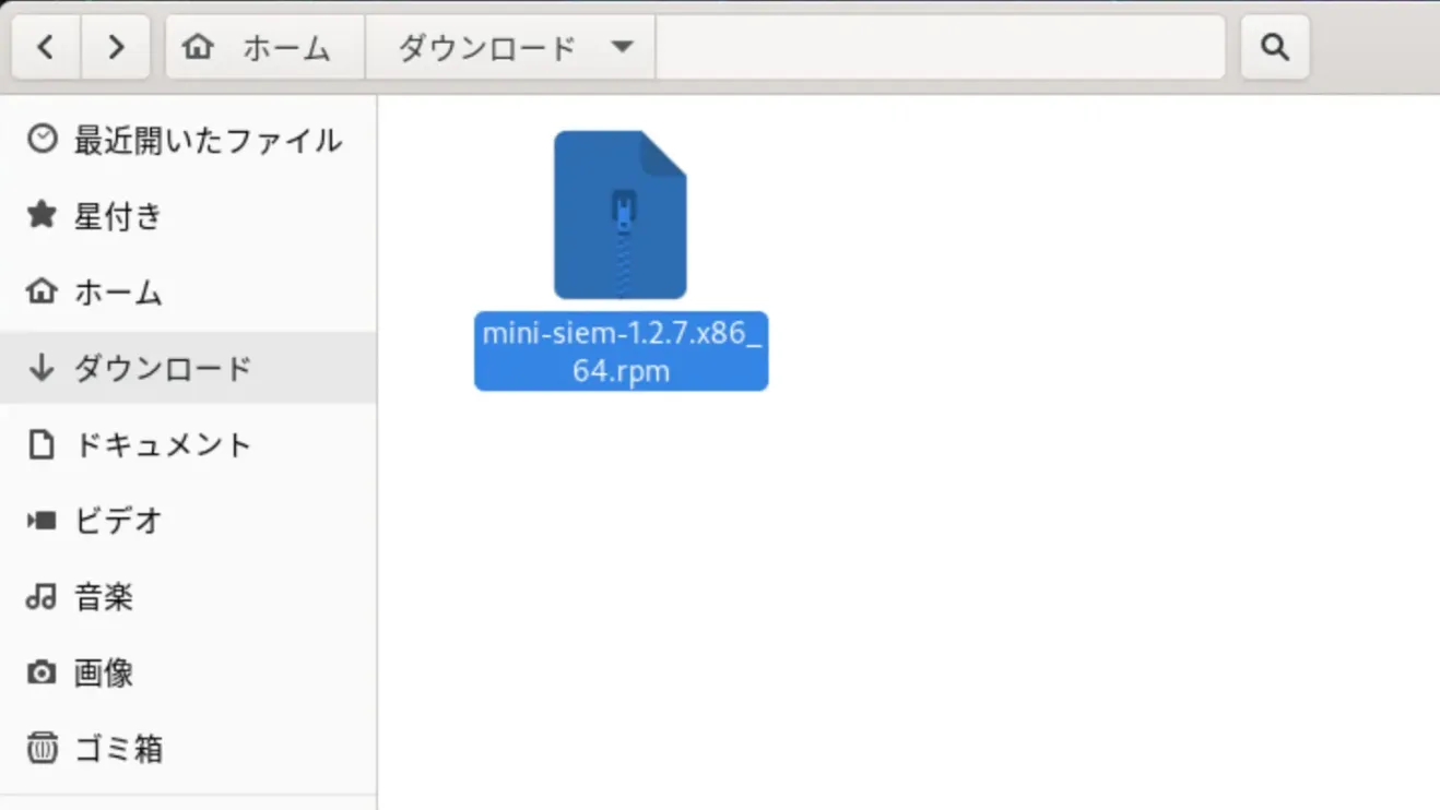 Linuxのインストーラーのダウンロード